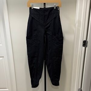 Zara Cargo Tapered Pants “The Reem Pant” in Ash Black